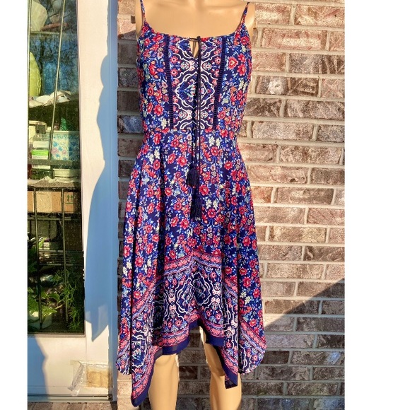 Cider Dresses & Skirts - Prairie Cottagecore Floral Asymmetrical Handkerchief Dress